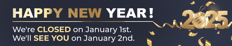 We're closed on January 1st. We'll see you on January 2nd | Honest 1 Auto Care Provo